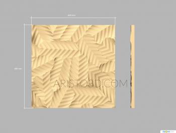 Geometrical panel (PGM_0199) 3D model for CNC machine